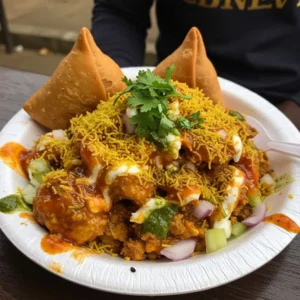 SAMOSA CHAAT (2 pieces)